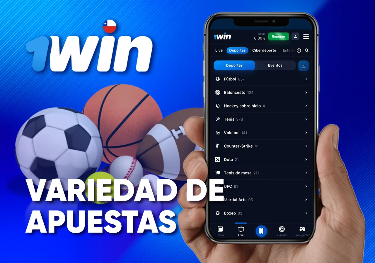Lista de tipos de apuestas disponibles
