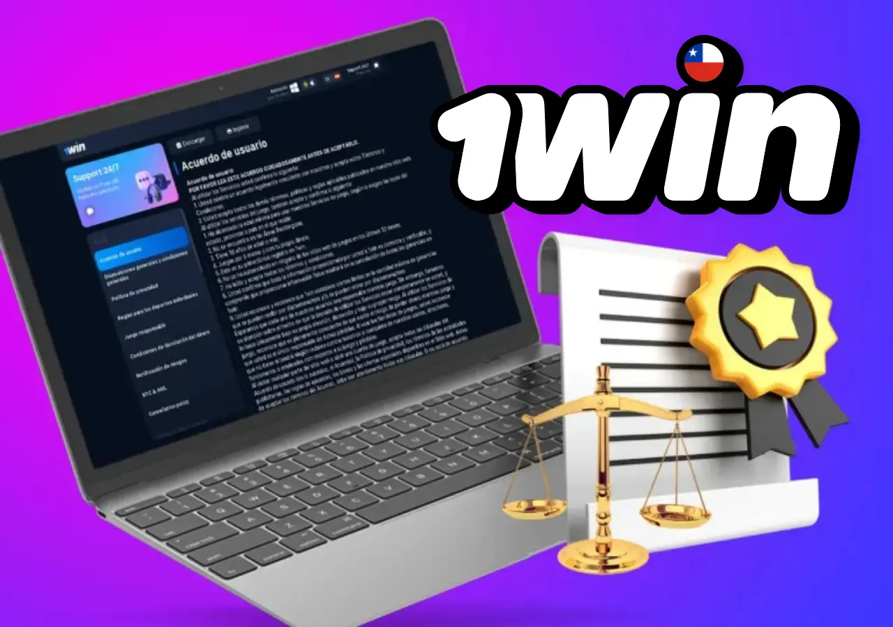 1win es legal en Chile porque tiene licencia de Curazao